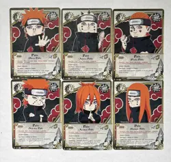 Chibi Pain Lot (TP3) Six Paths of Pain Non-Foil Card Lot Naruto Shippuden ccg - Image 1