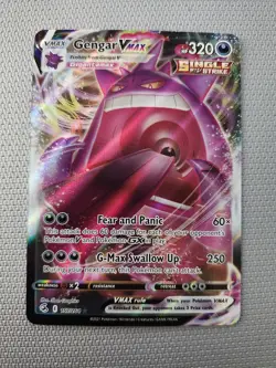 Pokemon TCG Fusion Strike Gengar VMAX Ultra Rare Holo Card 157/264 NM - Image 1