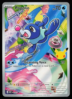 Popplio 045 Holo Mega Evolution Promo Pokemon Card - Image 1