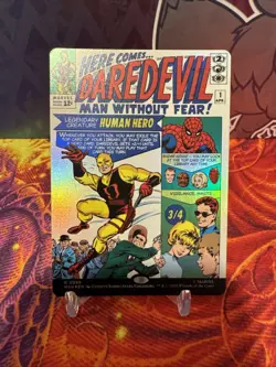 x1 Daredevil, Man Without Fear (0398) - Foil - Borderless R MTG Marvel Super Her - Image 1