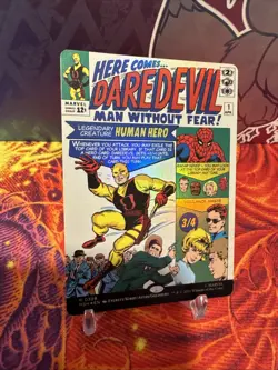 x1 Daredevil, Man Without Fear (0398) - Foil - Borderless R MTG Marvel Super Her - Image 2