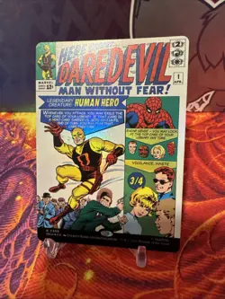 x1 Daredevil, Man Without Fear (0398) - Foil - Borderless R MTG Marvel Super Her - Image 3