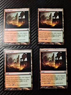 Wizards of the Coast MTG Gruul Turf Guildpact English RG Regular x4 - Image 1