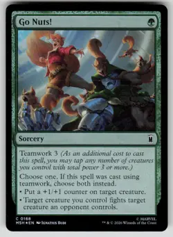 Go Nuts! Foil Common Marvel Super Heroes 168 MTG Near Mint 2026 - Image 1