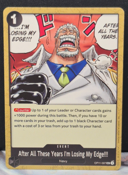 After All These Years I'm Losing My Edge OP11-097 A Fist of Divine Speed NM Card - Image 1