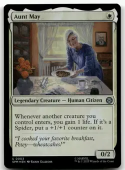 Aunt May #3 (Foil) (NM) Spider-Man SPM Magic MTG - Image 1