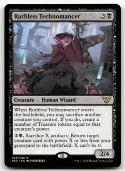 Ruthless Technomancer #35 (NM) Kamigawa Neon Dynasty NEC Magic MTG - Image 1