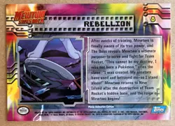 Vintage Topps 1998 Topps Mewtwo Strikes Back REBELLION Card #8 NONHOLO - Image 2