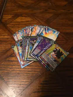 Lot 35 Cards Dragon Ball Super Card Game Fullset BT17 (Communes) and 10 foil - Image 1