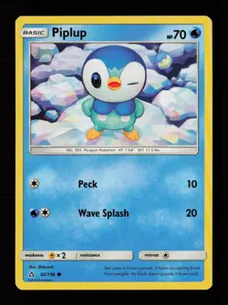 Piplup 32/156 Common Ultra Prism Pokemon Cards - Image 1