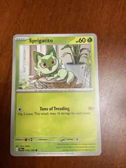 Sprigatito 016/159 Journey Together Regular Pokemon TCG Card - Image 1