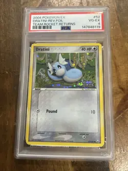 GRADED PSA 4 2004 Pokemon Ex Dratini-Rev. Foil Team Rocket Returns #52 - Image 1