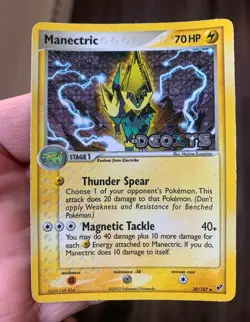 Pokemon TCG Manectric 38/107 EX Deoxys Reverse Holo Uncommon English 2005 - Image 1