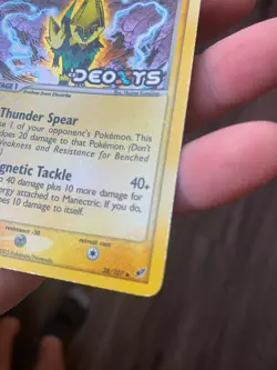 Pokemon TCG Manectric 38/107 EX Deoxys Reverse Holo Uncommon English 2005 - Image 4