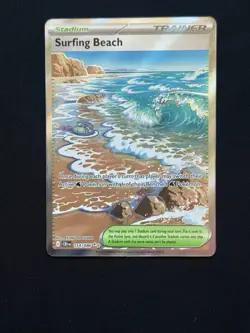 Pokemon Surfing Beach 114/086 Trainer Stadium Reverse Holo Rare - Image 1