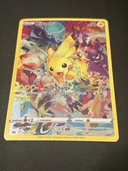 Pikachu (Secret) 160/159 SWSH: Crown Zenith Holo - Pokemon TCG Card - Image 1