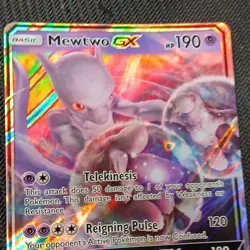 Pokemon TCG Mewtwo GX SM196 SM Holo Promo English HP 190 Basic - Image 5