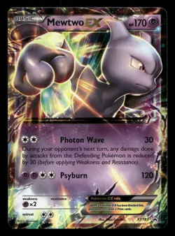 Mewtwo EX XY183 Holo XY Promo Holo HP/DMG Pokemon - Image 1