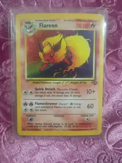Pokemon Flareon Jungle #3 Holo Rare 1999 - Image 1