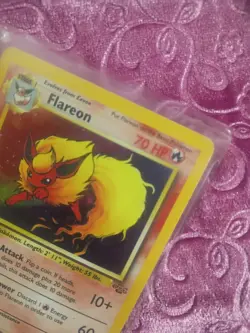 Pokemon Flareon Jungle #3 Holo Rare 1999 - Image 3