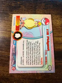 PIDGEOT Pokemon 1999 Topps #18 Blue Logo TV Animation Edition HOLO LP - Image 2