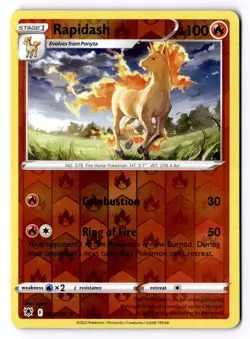Rapidash 022/189 Reverse Holo Rare Astral Radiance Pokemon NM - Image 1