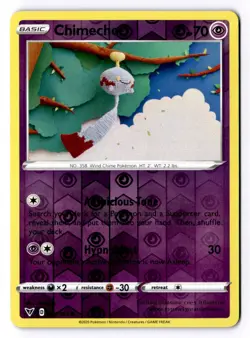 Chimecho 072/185 Reverse Holo Common Vivid Voltage Pokemon NM - Image 1
