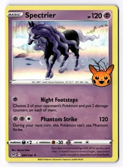 Spectrier 081/196 Holo Rare Trick or Trade BOOster 2023 Pokemon NM - Image 1