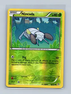 Nincada 10/124 Common Dragons Exalted Pokemon Reverse Holo Lightly Played - Image 1