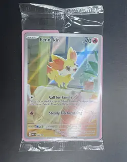 Pokemon Fennekin 080 PROMO SEALED Chaos Rising Illustration Rare NM - Image 1