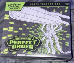 Pokemon TCG Mega Evolution Perfect Order Elite Trainer Box Kit Age 6+ - Image 1