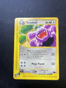 Pokemon Granbull 61/144 Skyridge 80 HP Common Regular English TCG - Image 1