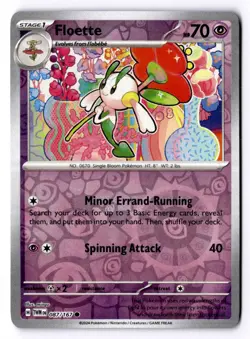 Floette 087/167 Reverse Holo Common Twilight Masquerade Pokemon NM - Image 1