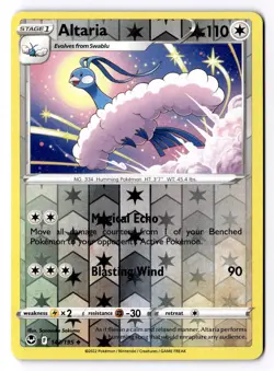 Altaria 143/195 Reverse Holo Uncommon Silver Tempest Pokemon NM - Image 1
