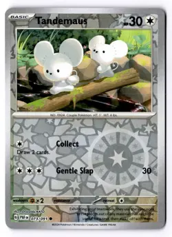 Tandemaus 073/091 Reverse Holo Common Paldean Fates Pokemon NM - Image 1