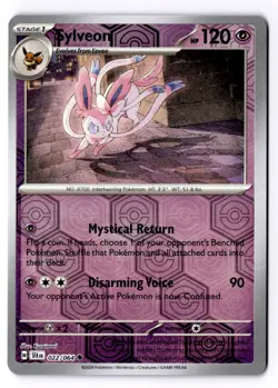 Sylveon 022/064 Reverse Holo Uncommon Shrouded Fable Pokemon NM - Image 1