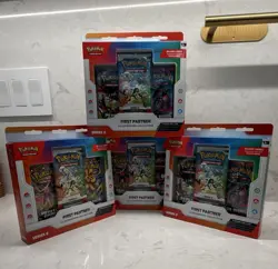 4 boxes of Pokemon First Partner Illustration Collection Series 2 Sealed English - Image 1