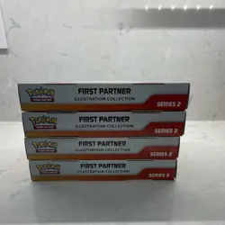 4 boxes of Pokemon First Partner Illustration Collection Series 2 Sealed English - Image 4