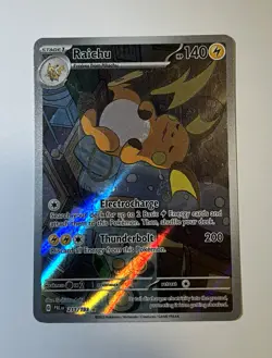 Pokemon Raichu 211/193 SV02 Paldea Evolved Illustration Rare Holo Full Art - Image 1