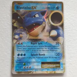 Pokemon TCG Blastoise EX Evolutions Ultra Rare Holo 21/108 EN - Image 1