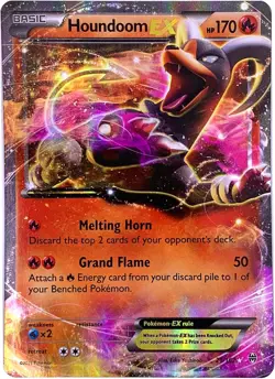Pokemon - Houndoom-EX (21/162) - XY Breakthrough - Holo - Image 1