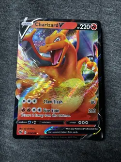 The Pokemon Company Charizard V 019/189 Darkness Ablaze Rare Holo English 2020 - Image 1
