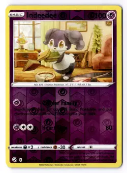 Indeedee 127/264 Reverse Holo Common Fusion Strike Pokemon LP - Image 1