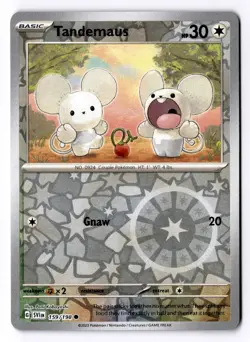 Tandemaus 159/198 Reverse Holo Common Scarlet & Violet Pokemon NM - Image 1