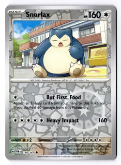 Snorlax 136/167 Reverse Holo Uncommon Twilight Masquerade Pokemon NM - Image 1