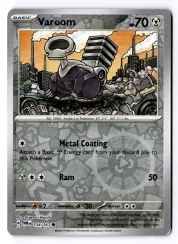 Varoom 124/167 Reverse Holo Common Twilight Masquerade Pokemon NM - Image 1