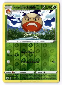 Hisuian Electrode 003/189 Reverse Holo Uncommon Astral Radiance Pokemon LP - Image 1