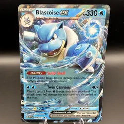 Blastoise ex 009/165 Double Rare 151 Pokemon Holo Near Mint - Image 1