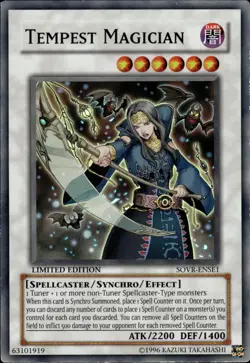 Tempest Magician - Super Rare Limited Edition SOVR-ENSE1 - LP - YuGiOh - Image 1
