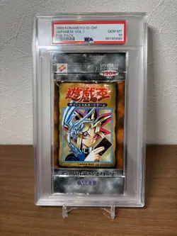 PSA10 Yu-Gi-Oh! Official Card Game Duel Monsters Vol.1 1999s Sealed Pack ro - Image 1